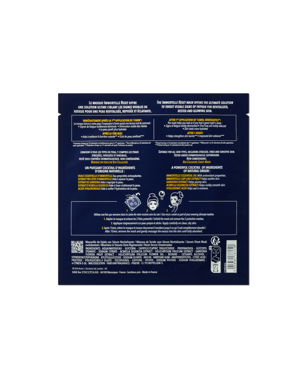 Immortelle Reset Overnight Serum Sheet Mask - Image 6