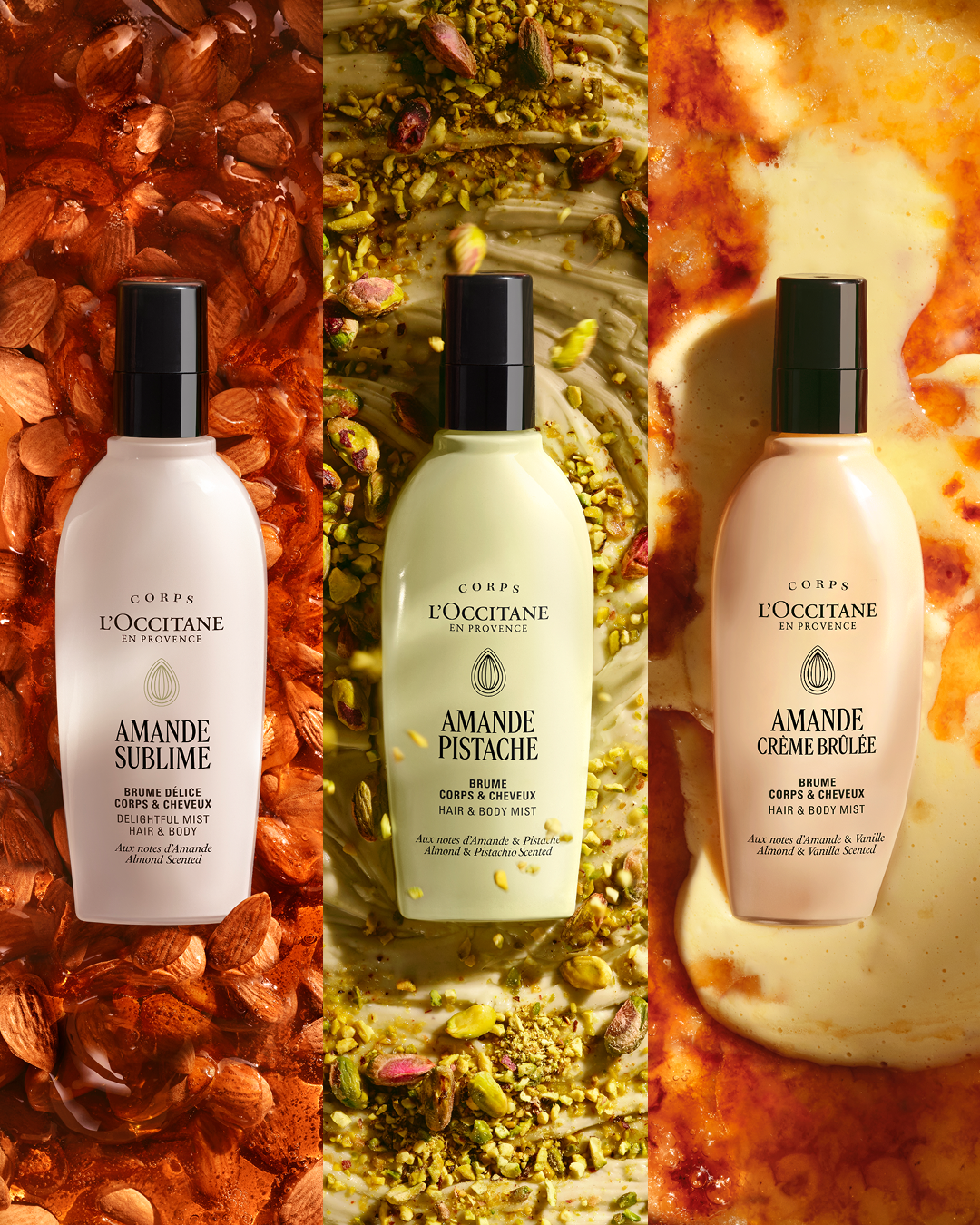 Almond (Amande) Pistache Hair & Body Mist